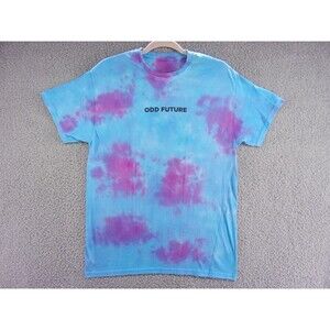 Odd Future Shirt Mens Medium OFWGKTA Tie Dye Purple Blue Double Sided Graphic